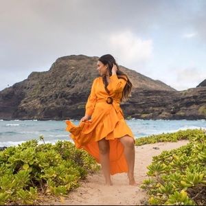 COPY - Orange Elegant Maxi Dress